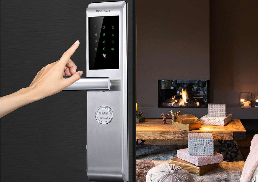 Integrated Neolock smart door lock with Luxstay platform, AirBnb