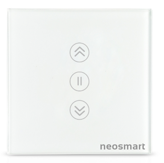 Công tắc cửa cuốn vuông thông minh Wifi / Zigbee điều khiển qua app neoSmart 3 Gang - neoSSC1